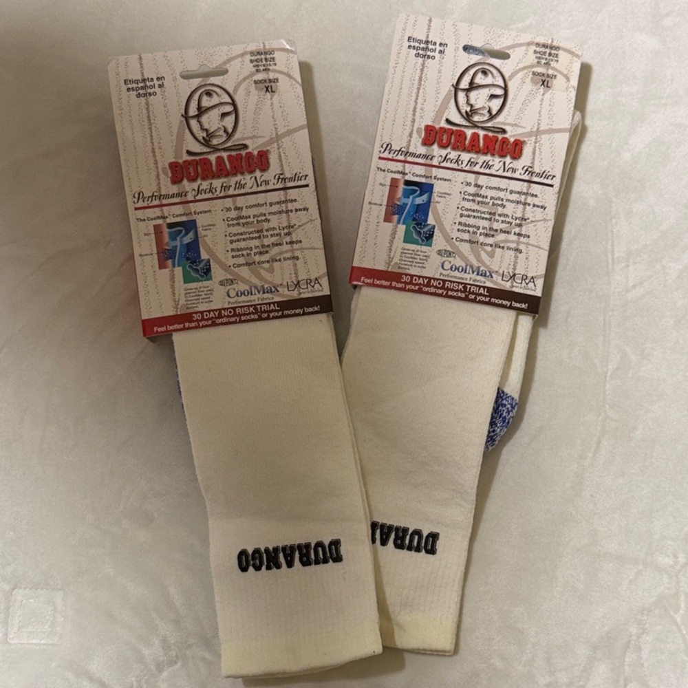 Durango Men's Cream Boot Socks - 2 Pair